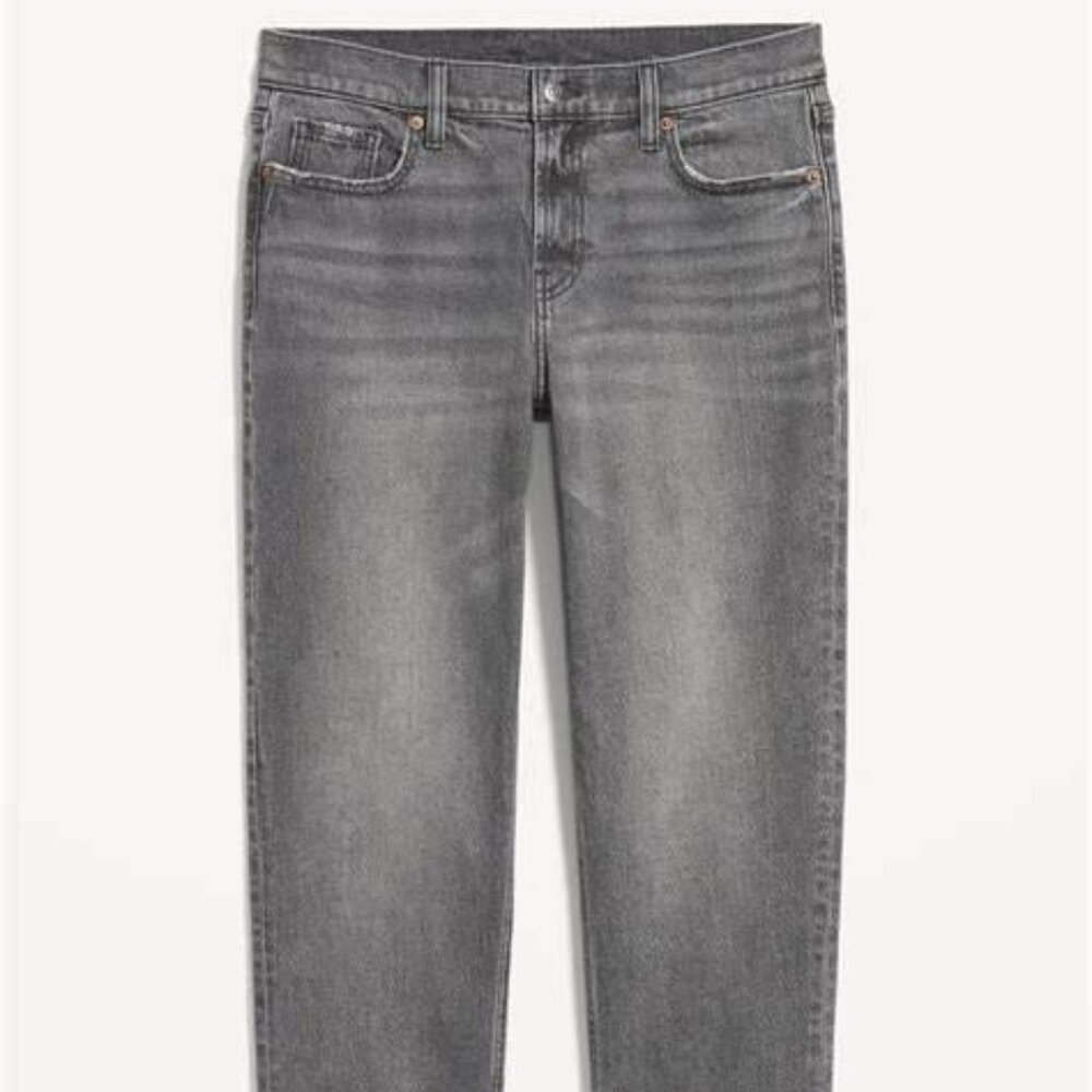 NWT Old Navy Mid-Rise Boyfriend Straight Jeans for Women - Picture 5 of 8